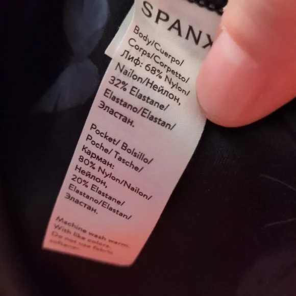 SPANX By Sarah Blakely Booty Boost Active 7/8 LeggingsMidnight Butterfly Sz 1X